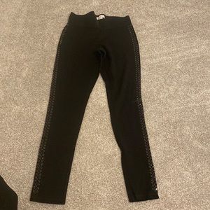 Black Cache studded leggings Small